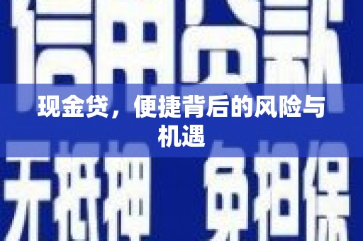 三水现金贷，便捷背后的风险与机遇
