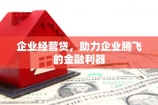 三水企业经营贷，助力企业腾飞的金融利器