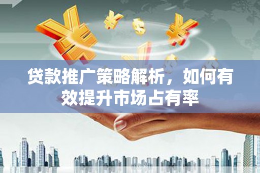 三水贷款推广策略解析，如何有效提升市场占有率
