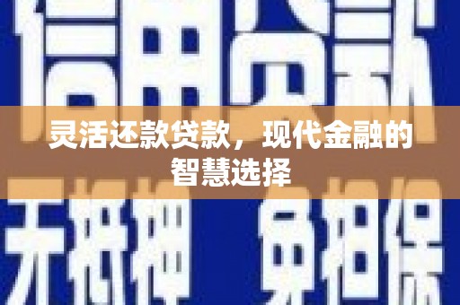 三水灵活还款贷款，现代金融的智慧选择