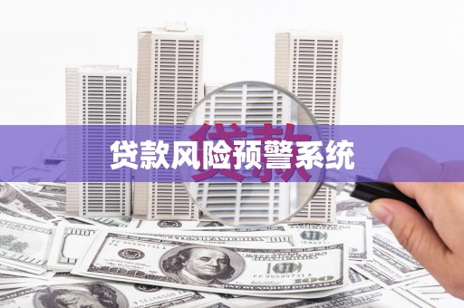 三水贷款风险预警系统