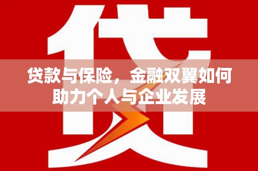 三水贷款与保险，金融双翼如何助力个人与企业发展