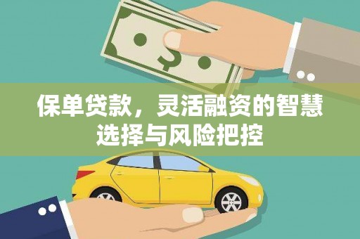 三水保单贷款，灵活融资的智慧选择与风险把控