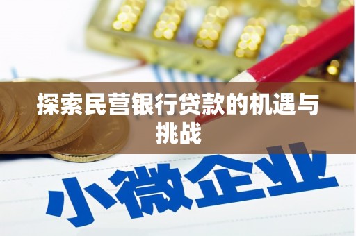 三水探索民营银行贷款的机遇与挑战