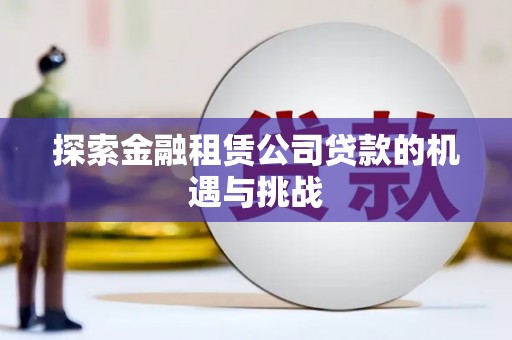 三水探索金融租赁公司贷款的机遇与挑战