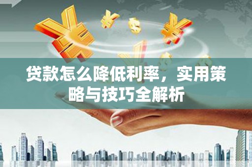 三水贷款怎么降低利率，实用策略与技巧全解析
