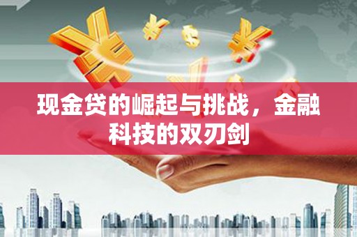 三水现金贷的崛起与挑战，金融科技的双刃剑