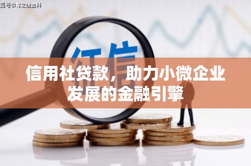 三水信用社贷款，助力小微企业发展的金融引擎