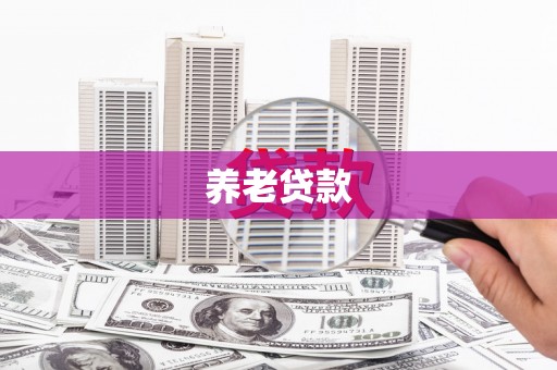 三水养老贷款