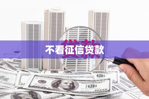 三水不看征信贷款