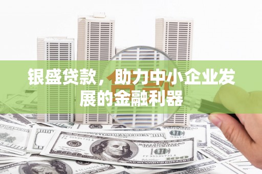 三水银盛贷款，助力中小企业发展的金融利器