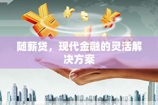 三水随薪贷，现代金融的灵活解决方案