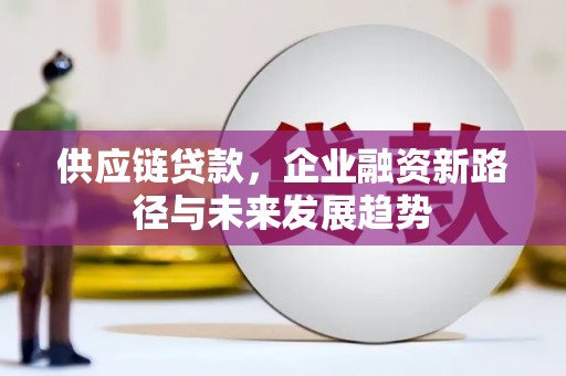 三水供应链贷款，企业融资新路径与未来发展趋势
