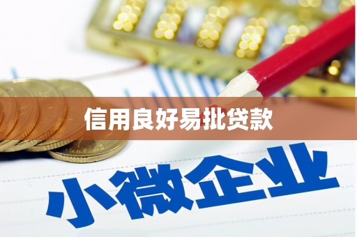 三水信用良好易批贷款