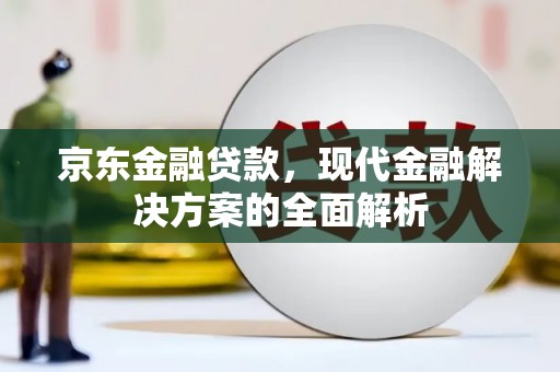三水京东金融贷款，现代金融解决方案的全面解析