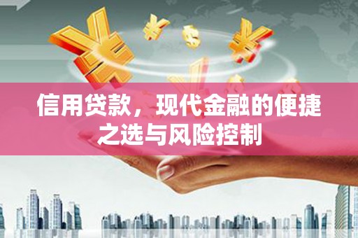 三水信用贷款，现代金融的便捷之选与风险控制