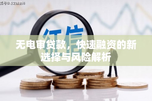 三水无电审贷款，快速融资的新选择与风险解析
