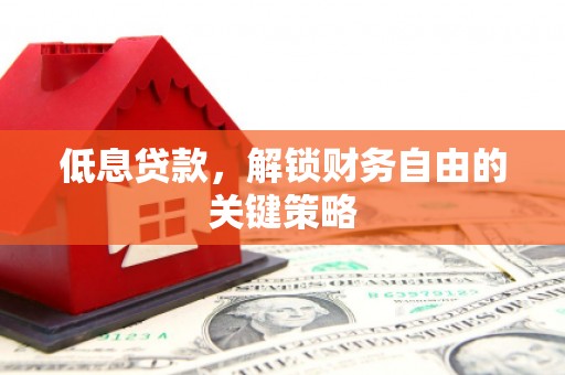 三水低息贷款，解锁财务自由的关键策略
