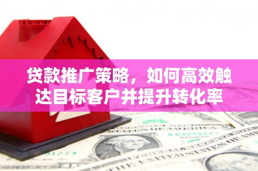 三水贷款推广策略，如何高效触达目标客户并提升转化率