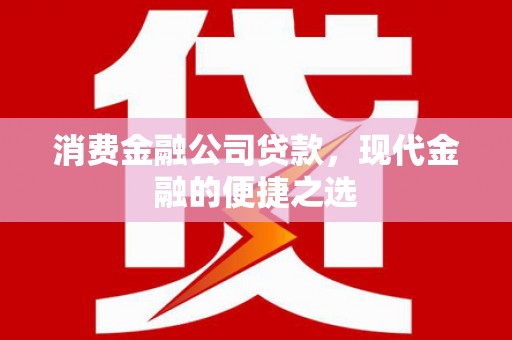 三水消费金融公司贷款，现代金融的便捷之选