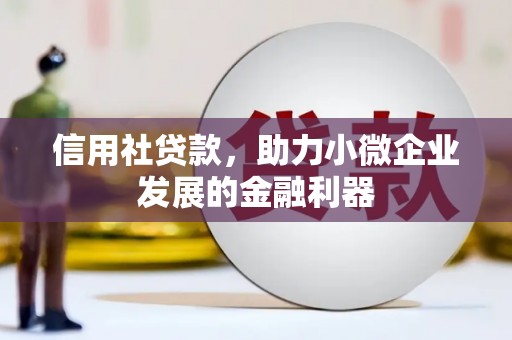 三水信用社贷款，助力小微企业发展的金融利器