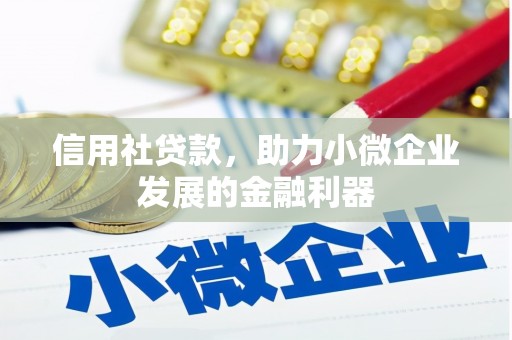 三水信用社贷款，助力小微企业发展的金融利器