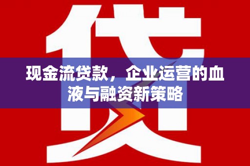 三水现金流贷款，企业运营的血液与融资新策略