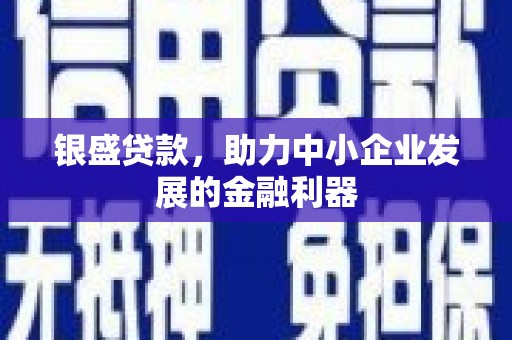 三水银盛贷款，助力中小企业发展的金融利器