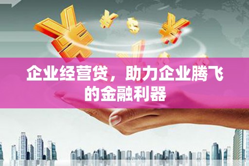 三水企业经营贷，助力企业腾飞的金融利器
