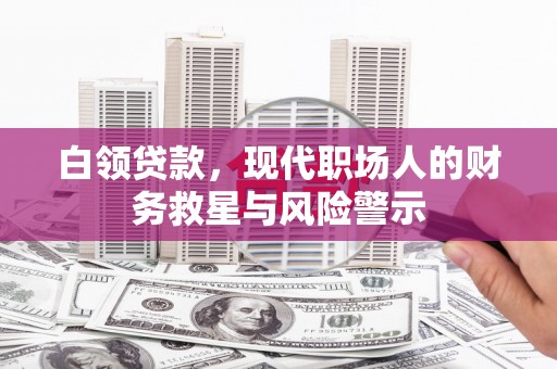 三水白领贷款，现代职场人的财务救星与风险警示