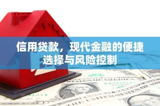 三水信用贷款，现代金融的便捷选择与风险控制