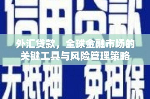三水外汇贷款，全球金融市场的关键工具与风险管理策略