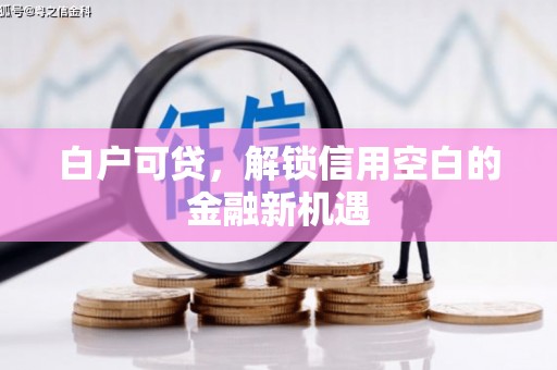 三水白户可贷，解锁信用空白的金融新机遇