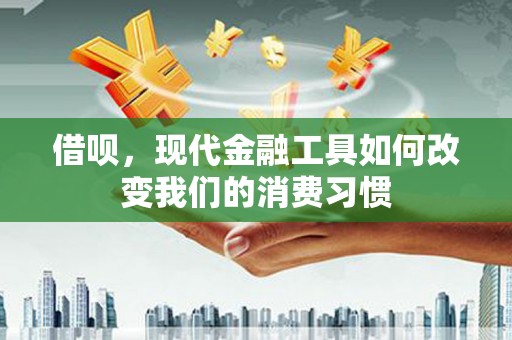 三水借呗，现代金融工具如何改变我们的消费习惯
