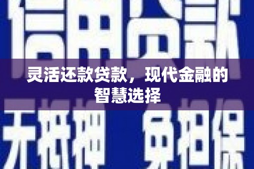三水灵活还款贷款，现代金融的智慧选择