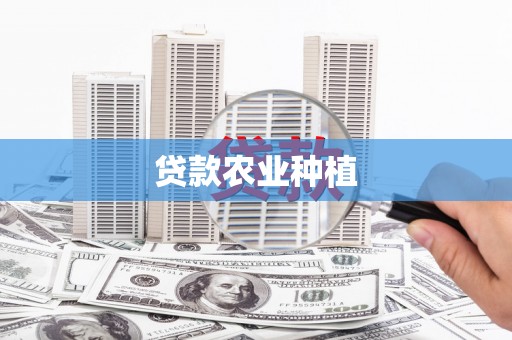 三水贷款农业种植