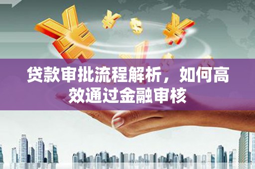 三水贷款审批流程解析，如何高效通过金融审核