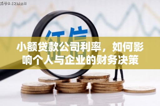 三水小额贷款公司利率，如何影响个人与企业的财务决策