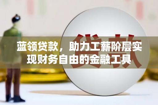 三水蓝领贷款，助力工薪阶层实现财务自由的金融工具