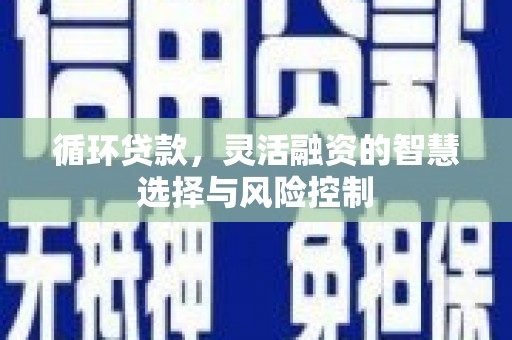 三水循环贷款，灵活融资的智慧选择与风险控制