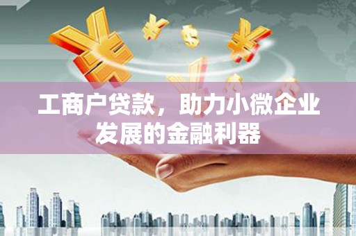 三水工商户贷款，助力小微企业发展的金融利器