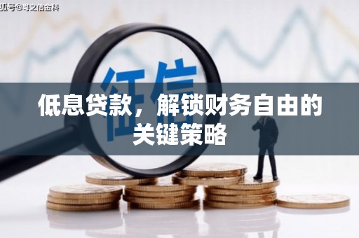 三水低息贷款，解锁财务自由的关键策略