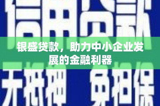 三水银盛贷款，助力中小企业发展的金融利器