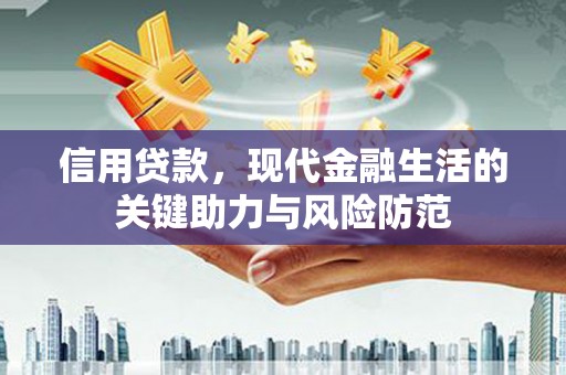 三水信用贷款，现代金融生活的关键助力与风险防范