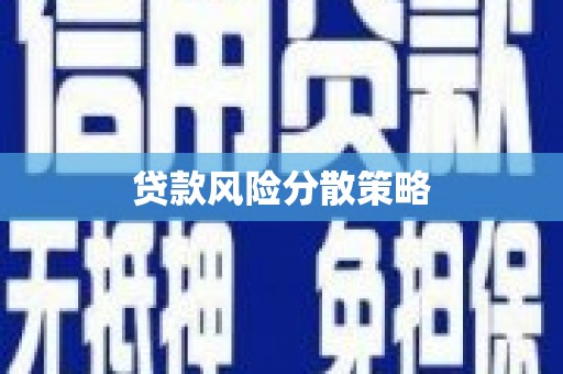 三水贷款风险分散策略