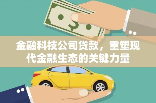 三水金融科技公司贷款，重塑现代金融生态的关键力量