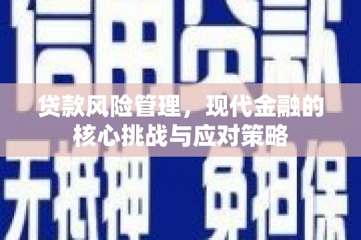 三水贷款风险管理，现代金融的核心挑战与应对策略