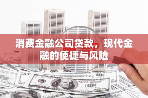 三水消费金融公司贷款，现代金融的便捷与风险