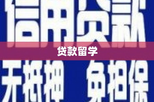 三水贷款留学
