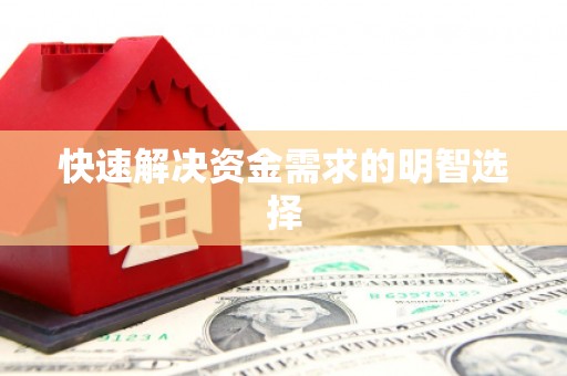 三水快速解决资金需求的明智选择